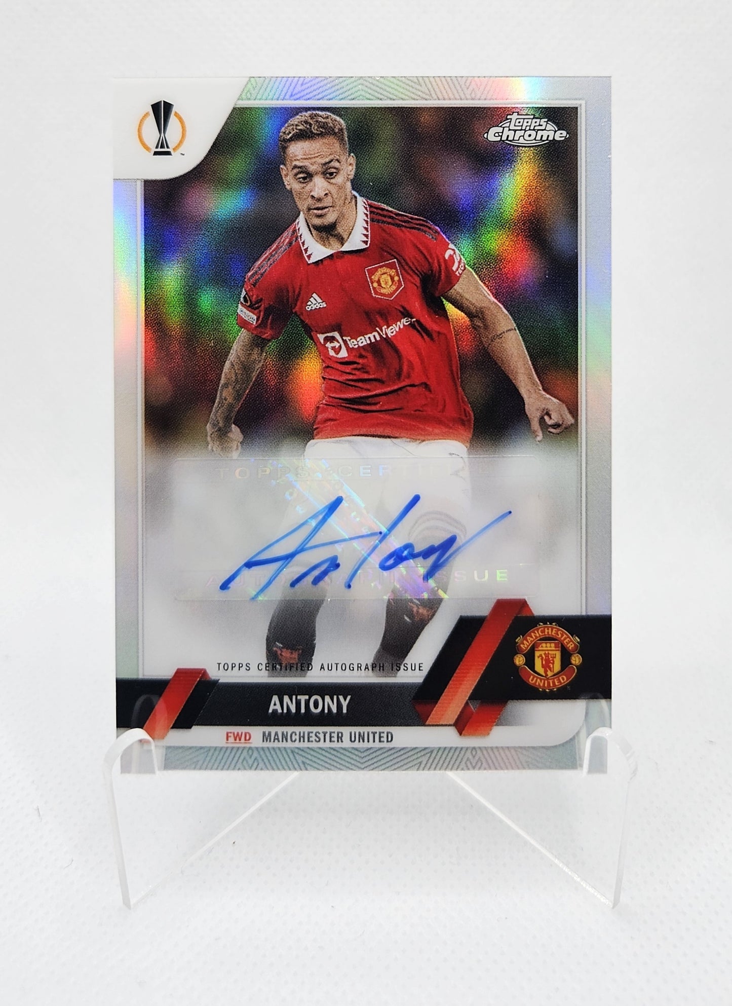 Antony - Autógrafo original - Topps Chrome UEFA Club Competitions 22/23