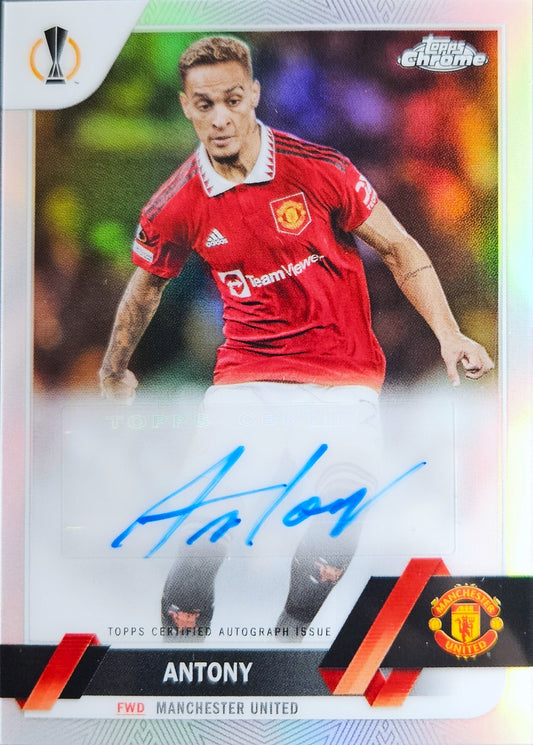Antony - Autógrafo original - Topps Chrome UEFA Club Competitions 22/23