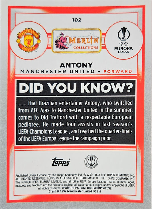 Antony - Merlin UEFA Club Competitions 22/23