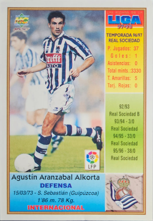 Aranzabal - Las Fichas de la Liga 97/98