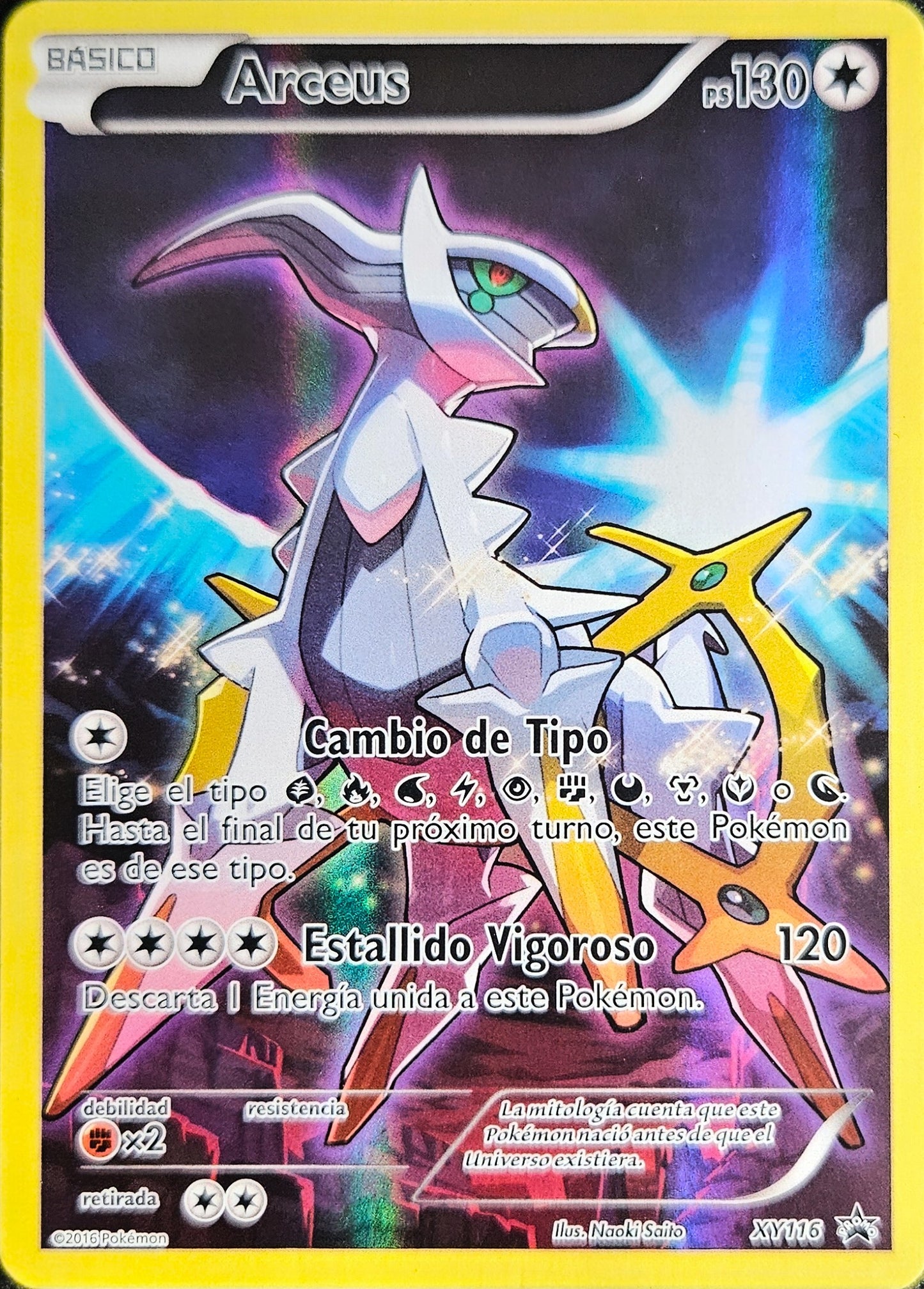 Arceus - XY116 Holo Full Art - XY Black Star Promos - Pokémon 2016