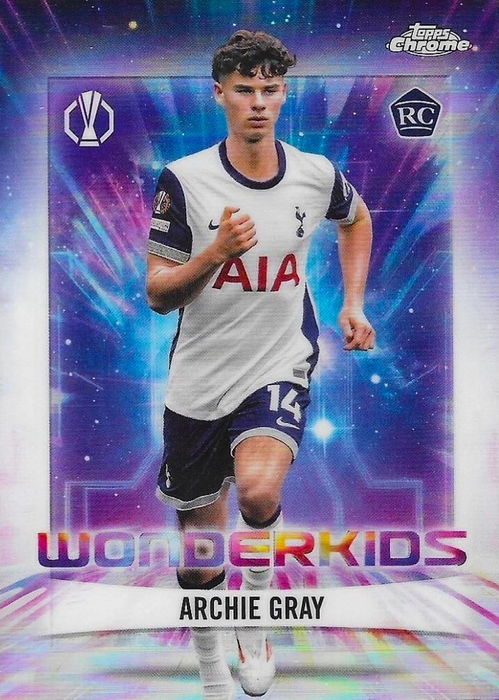 Archie Gray (RC) - Wonderkids - Topps Chrome UEFA Club Competitions 24/25