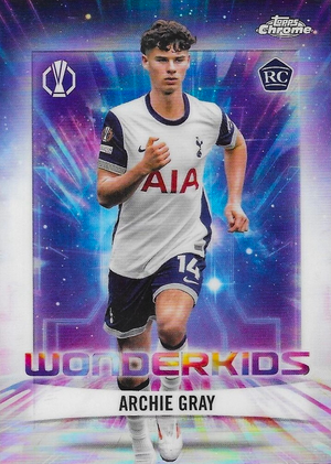 Archie Gray (RC) - Wonderkids - Topps Chrome UEFA Club Competitions 24/25
