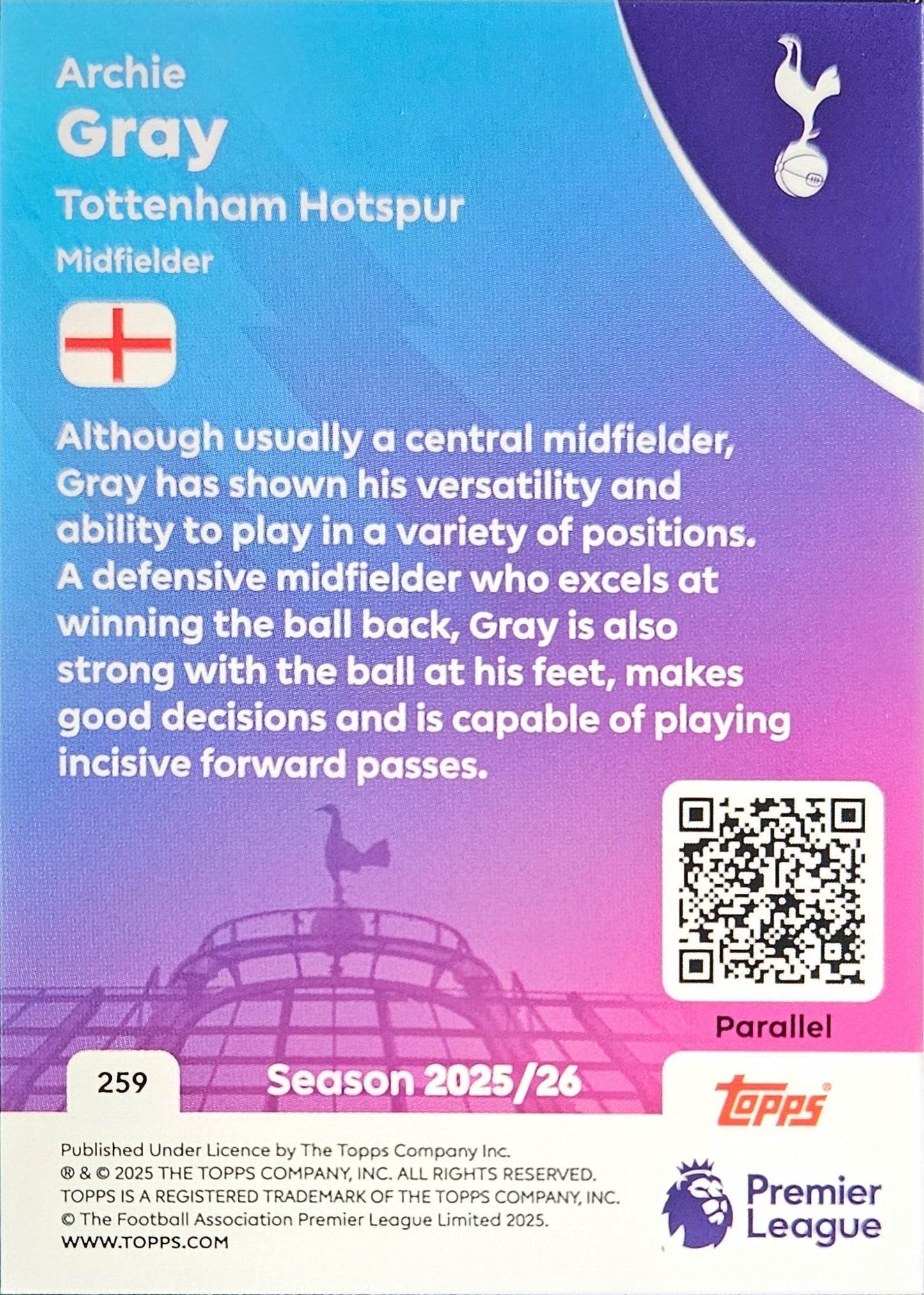 Archie Gray /199 - Topps Premier League 2026