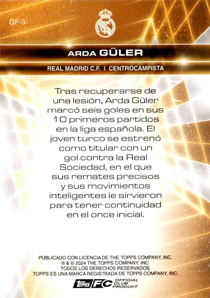 Arda Güler - Golden Future - Fan Set Real Madrid 23/24