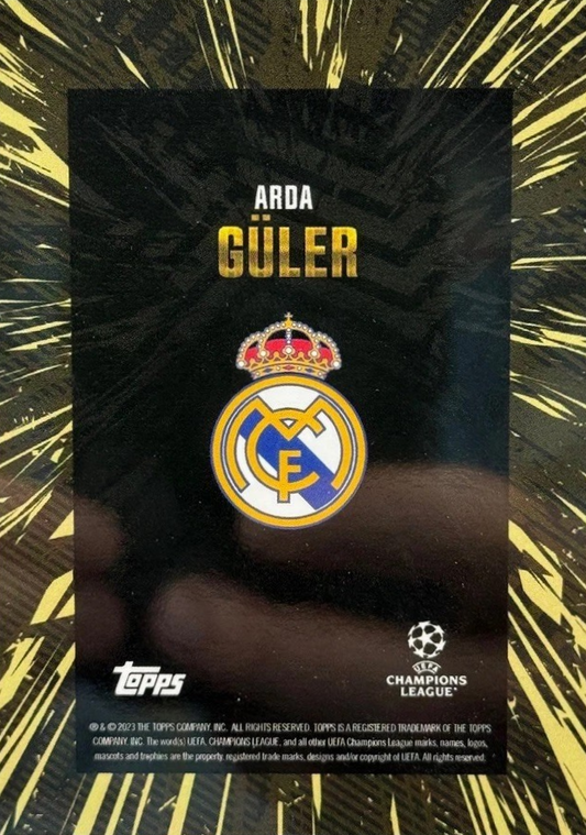 Arda Güler - Topps Gold UEFA Club Competitions 23/24