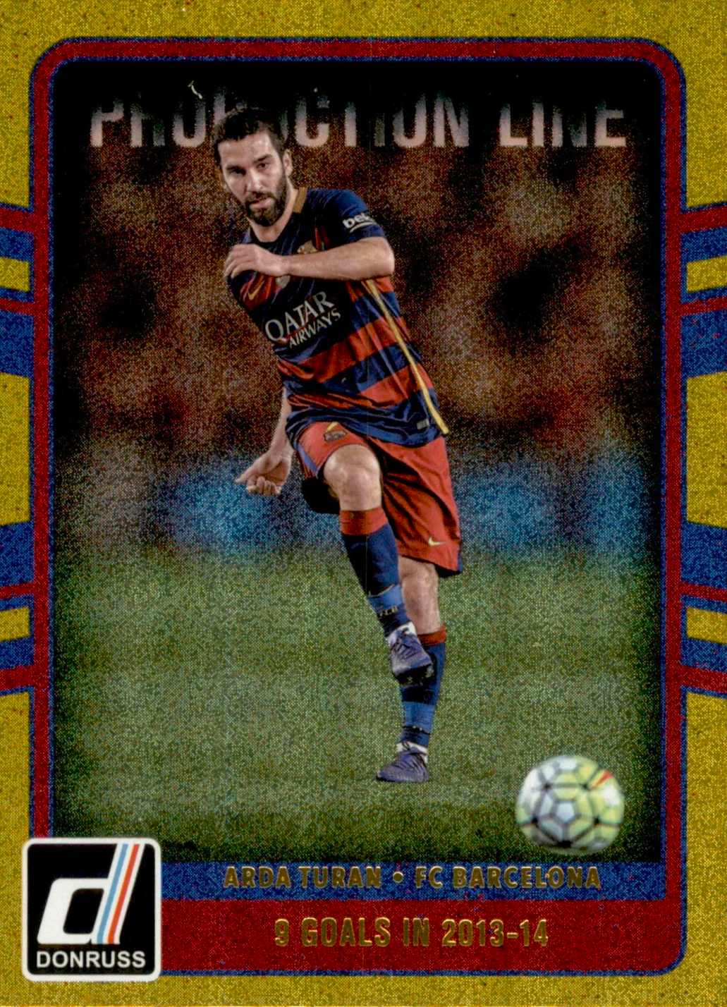 Arda Turan - Blaugrana Gold - Production Line - Donruss Soccer 16/17