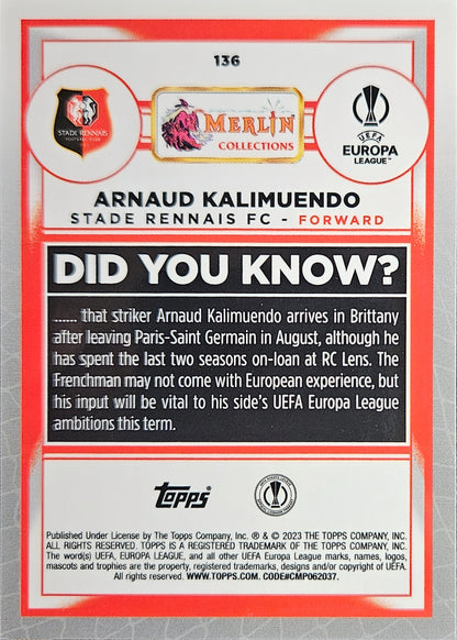 Arnaud Kaliumendo (RC) - Merlin UEFA Club Competitions 22/23