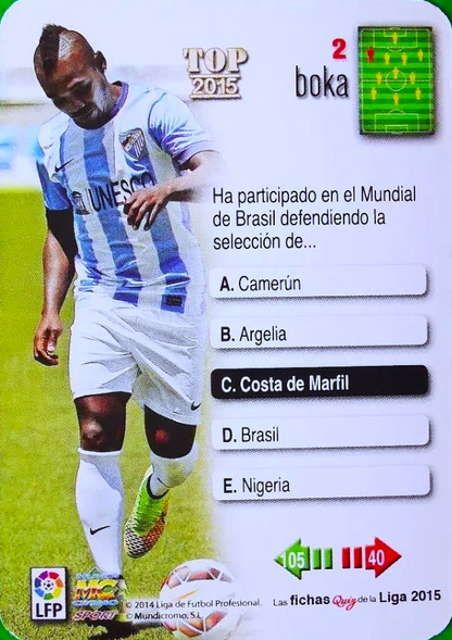 Arthur Boka - Metalcard - Las fichas de la Liga 2015