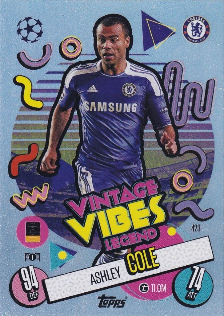 Ashley Cole - Vintage Vibes Legend - Match Attax UEFA Club Competitions 24/25