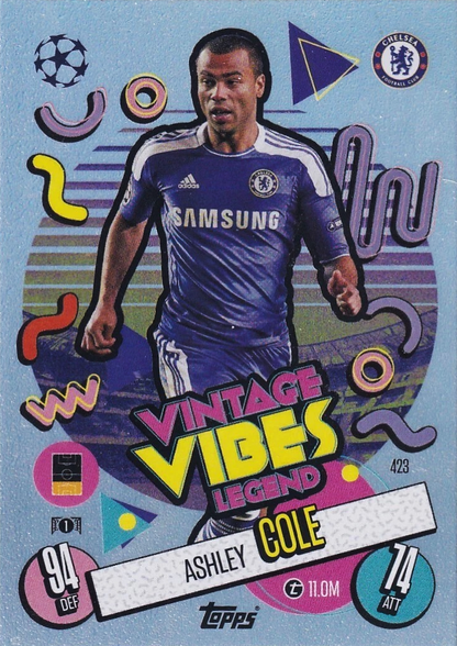 Ashley Cole - Vintage Vibes Legend - Match Attax UEFA Club Competitions 24/25
