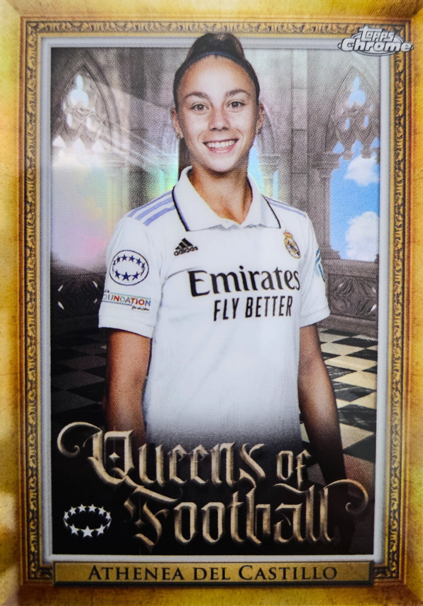 Athenea Del Castillo - Queens of Football - Topps Chrome UEFA Women's Champions League 23/24