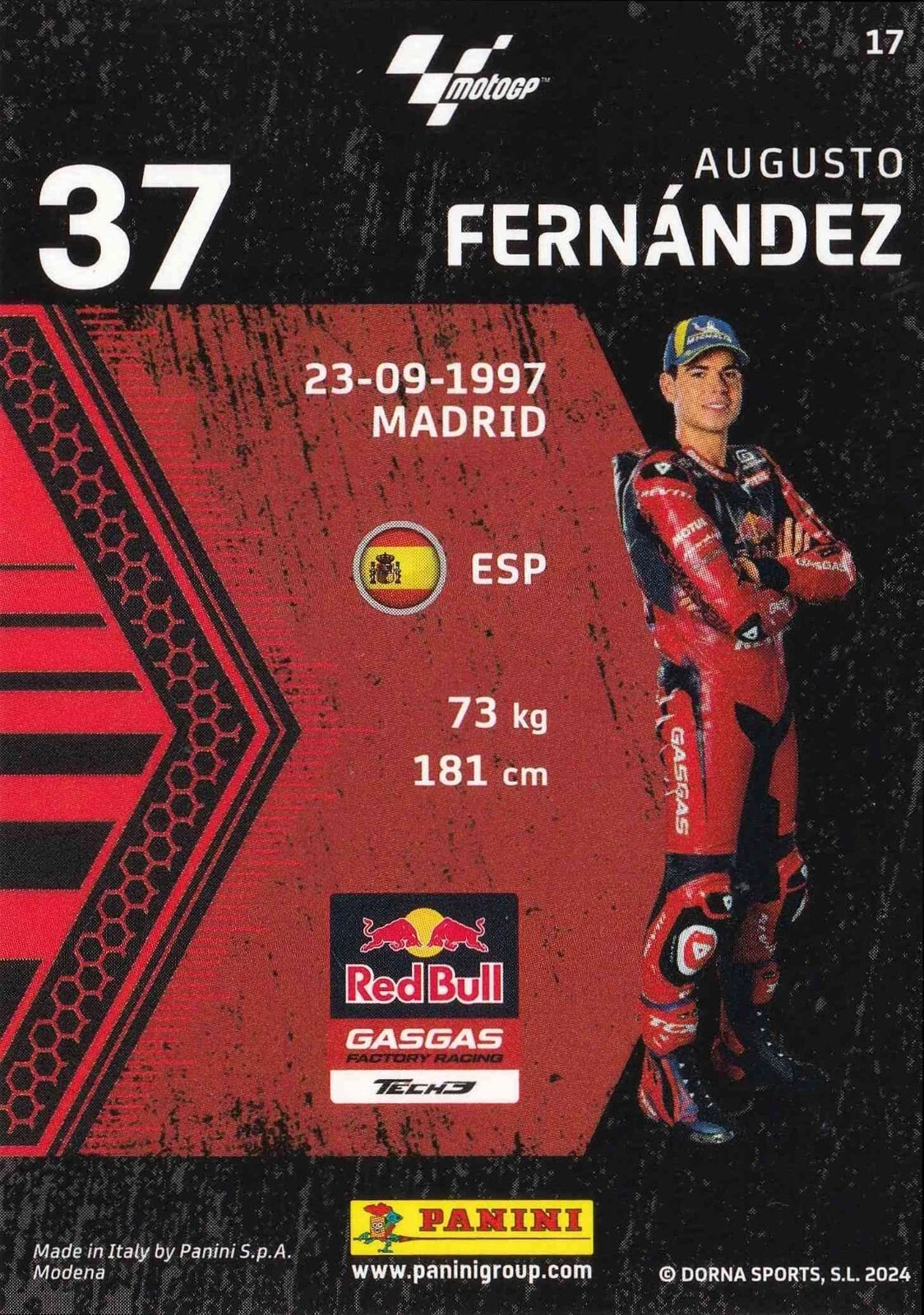 Augusto Fernández - Starting Grid - MotoGP 2024 75th Anniversary