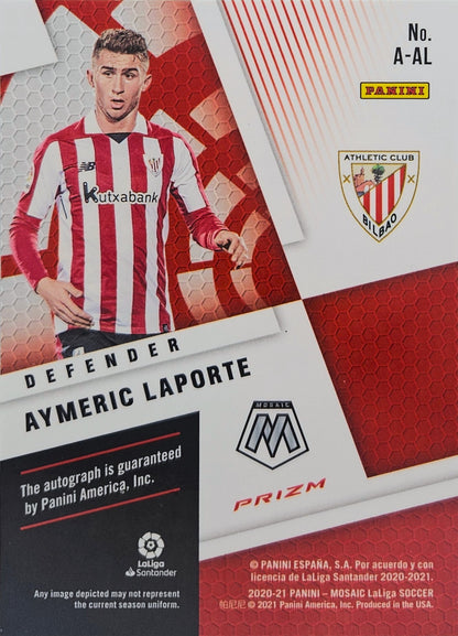 Aymeric Laporte - Autógrafo original Green - Mosaic LaLiga 20/21