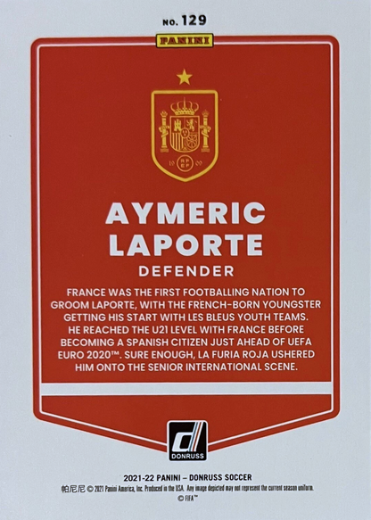 Aymeric Laporte - Green láser - Donruss Soccer 21/22