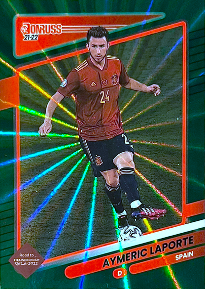 Aymeric Laporte - Green láser - Donruss Soccer 21/22