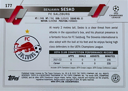 Benjamin Šeško - Future Stars - UEFA Club Competitions 22/23