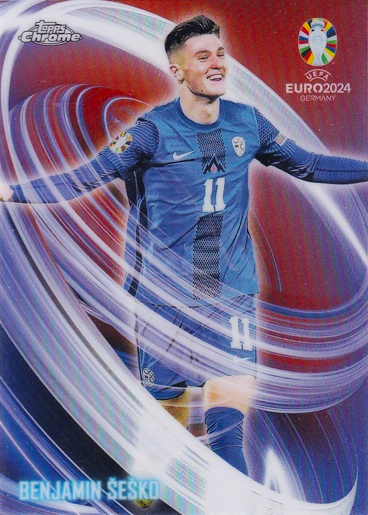 Benjamin Šeško - Topps Chrome EURO 2024 Germany