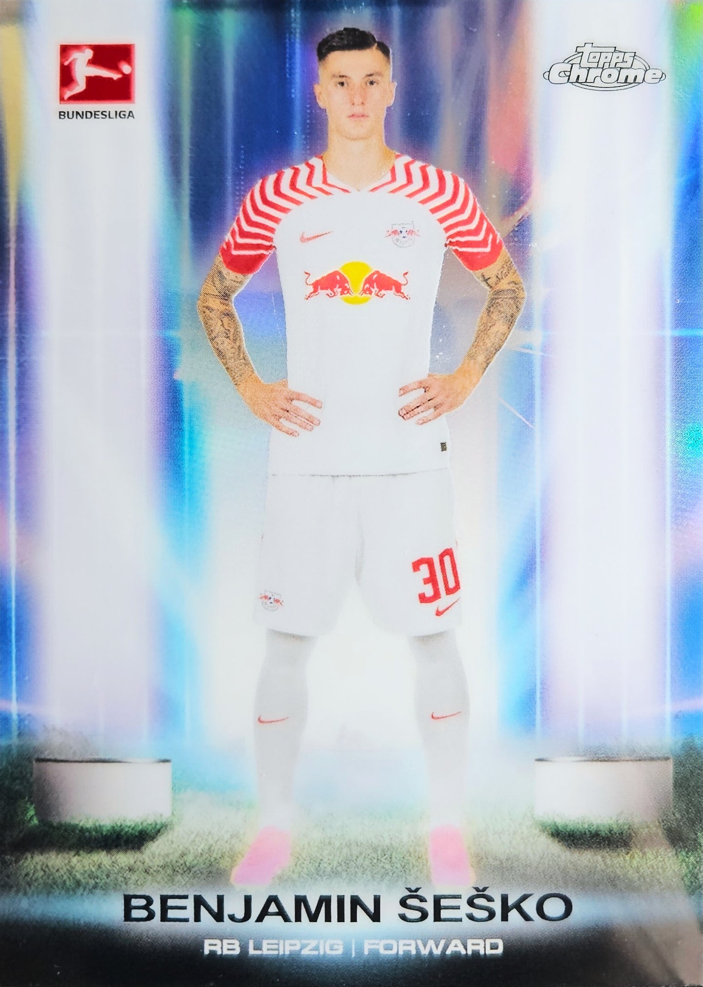 Benjamin Šeško - Ultrabeam - Topps Chrome Bundesliga 23/24