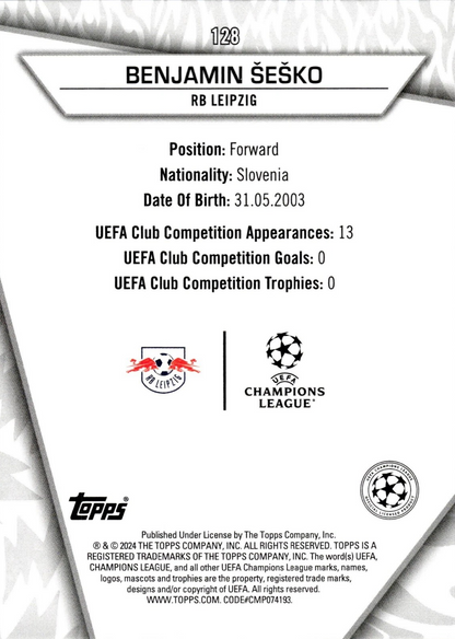 Benjamin Šeško - Uncommon - SuperStars UEFA Club Competitions 22/23