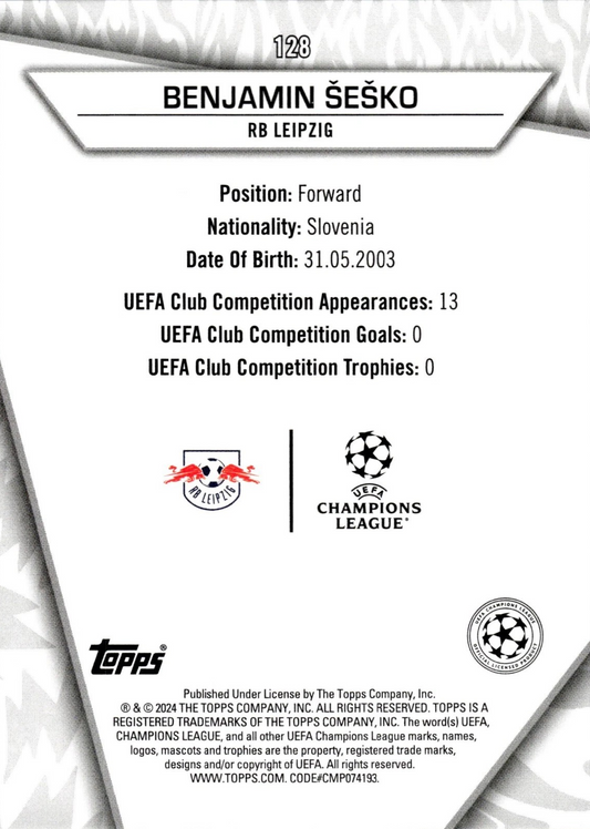 Benjamin Šeško - Uncommon - SuperStars UEFA Club Competitions 22/23