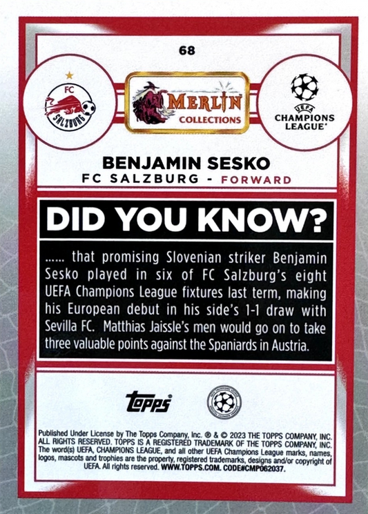 Benjamin Šeško - Merlin UEFA Club Competitions 22/23
