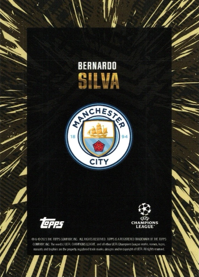 Bernardo Silva - Topps Gold UEFA Club Competitions 23/24