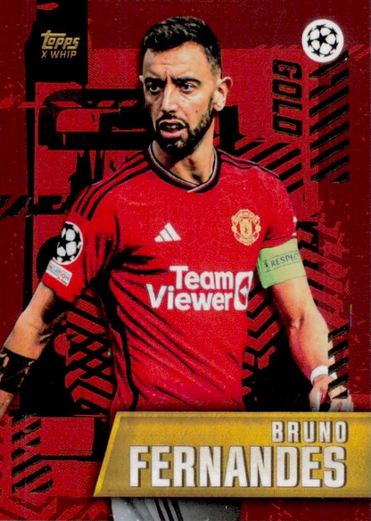 Bruno Fernandes - Gold - Topps Gold UEFA Club Competitions 23/24