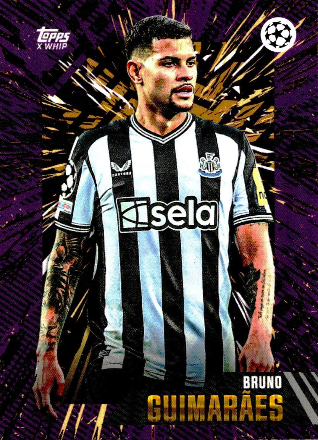 Bruno Guimarães - Topps Gold UEFA Club Competitions 23/24