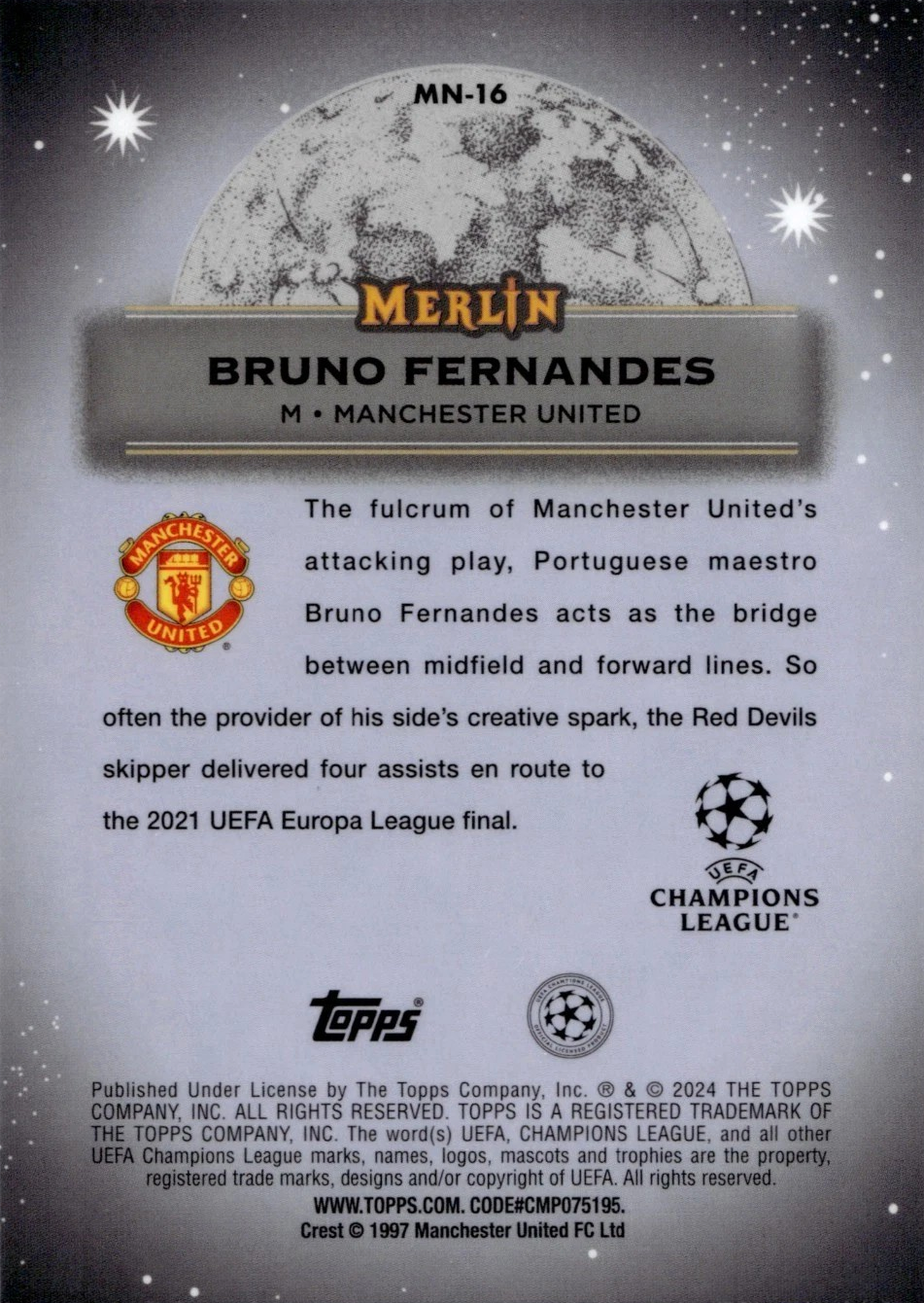 Bruno Fernandes - Mystic Nights - Merlin UEFA Club Competitions 23/24