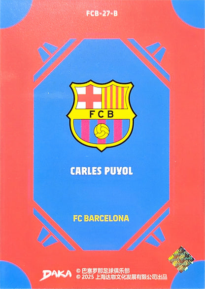 Carles Puyol - FCB-27-B - Top Audience Barcelona 25/26