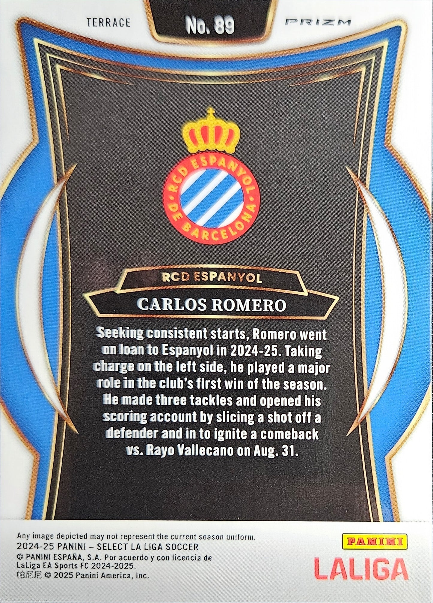 Carlos Romero (RC) - Terrace Refractor - Select LaLiga 24/25