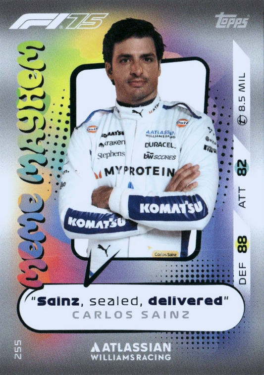 Carlos Sainz - Meme Mayhem - Turbo Attax Formula 1 2025