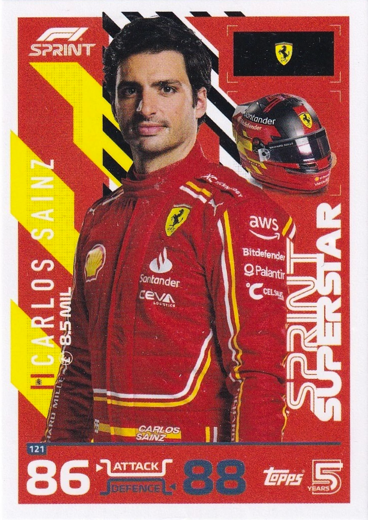 Carlos Sainz - Sprinter Superstar - Turbo Attax Formula 1 2024