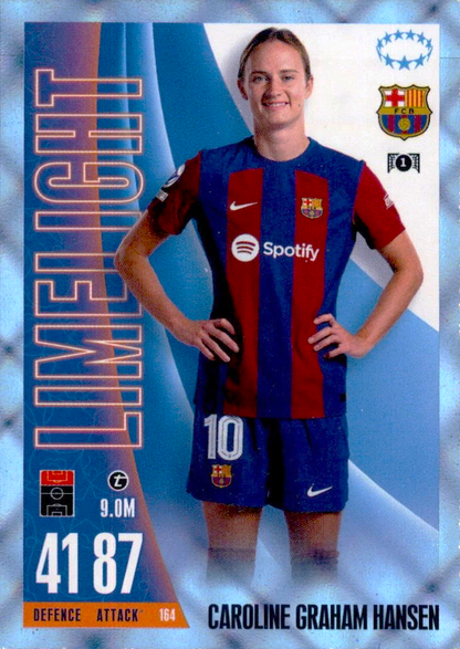 Caroline Graham Hansen - Limelight Crystal - Match Attax Extra UEFA Club Competitions 23/24