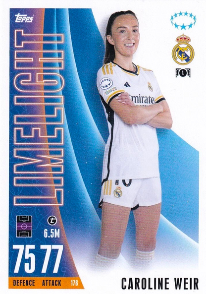 Caroline Weir - Limelight - Match Attax Extra UEFA Club Competitions 23/24