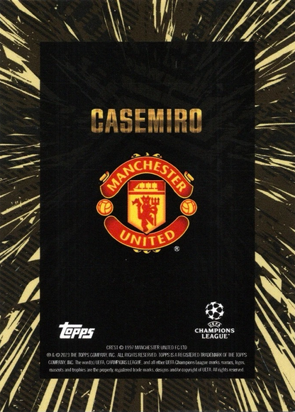 Casemiro - Topps Gold UEFA Club Competitions 23/24