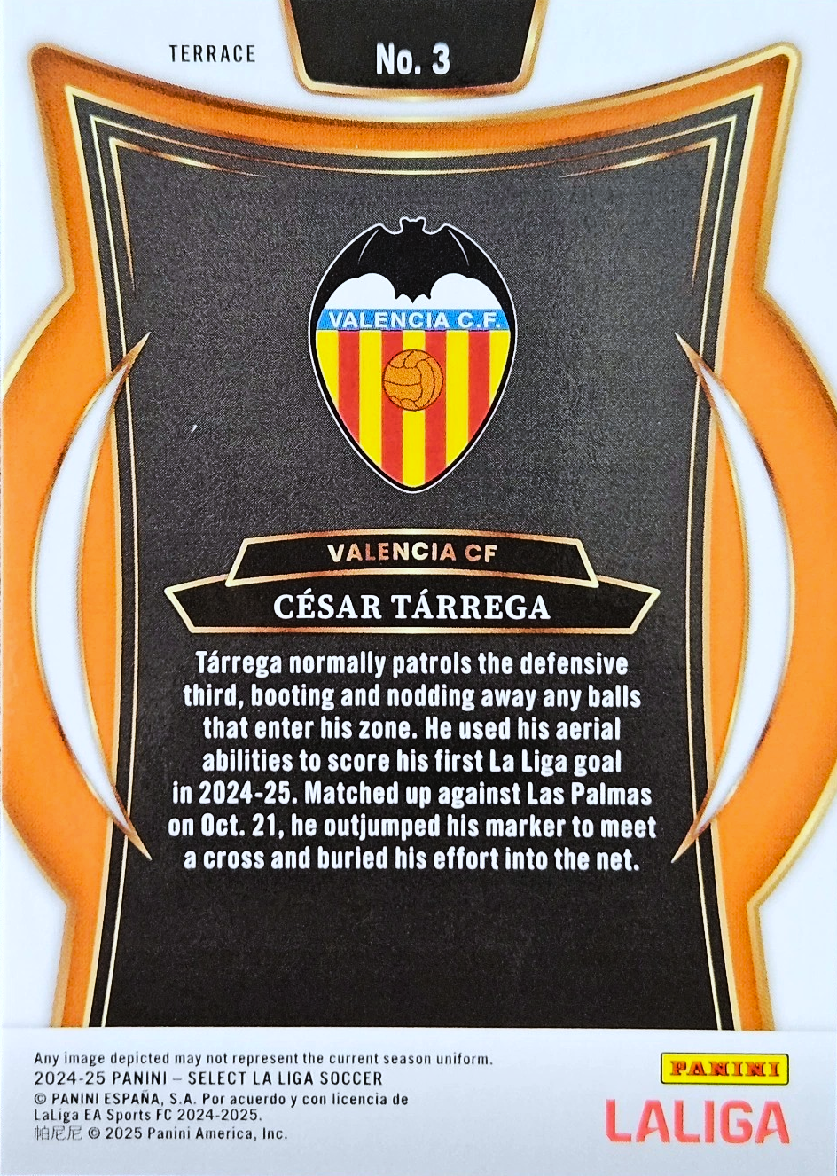 César Tárrega (RC) - Terrace - Select LaLiga 24/25