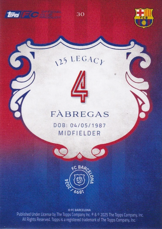 Cesc Fàbregas - 125 aniversario Barcelona