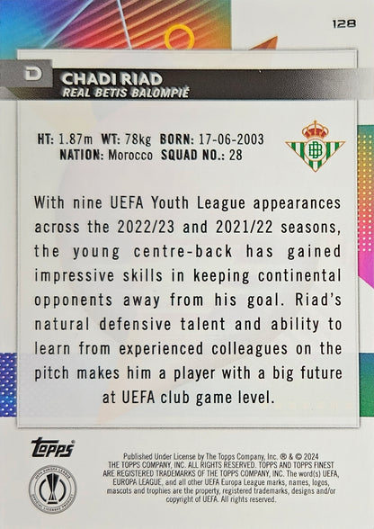 Chadi Riad (RC) - Topps Finest UEFA Club Competitions 23/24