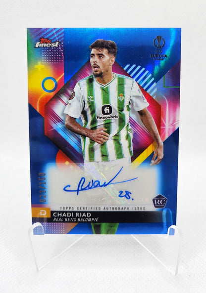Chadi Riad (RC) /150 - Autógrafo original - Topps Finest UEFA Club Competitions 23/24