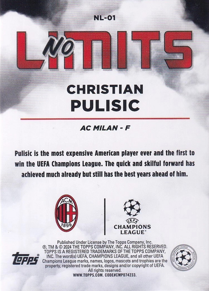 Christian Pulisic - No Limits - SuperStars UEFA Club Competitions 23/24