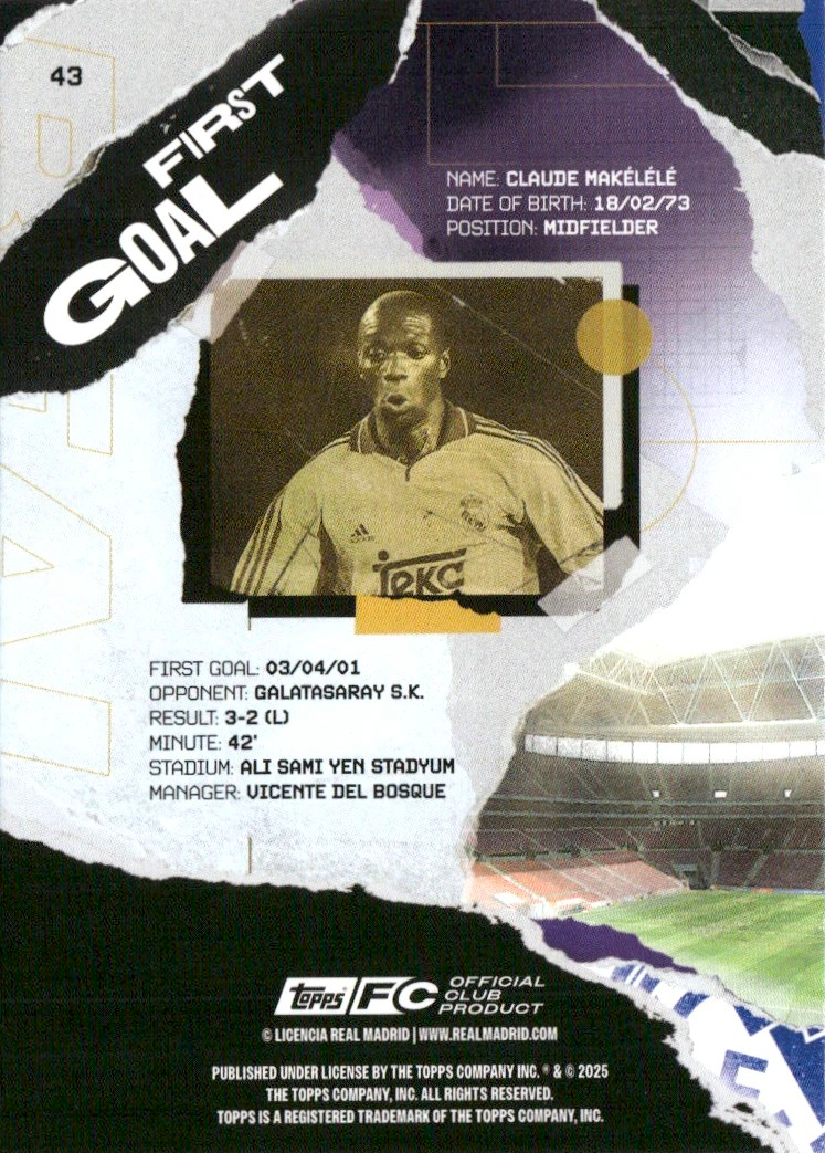 Claude Makélélé - First Goal - Team Set Real Madrid 24/25