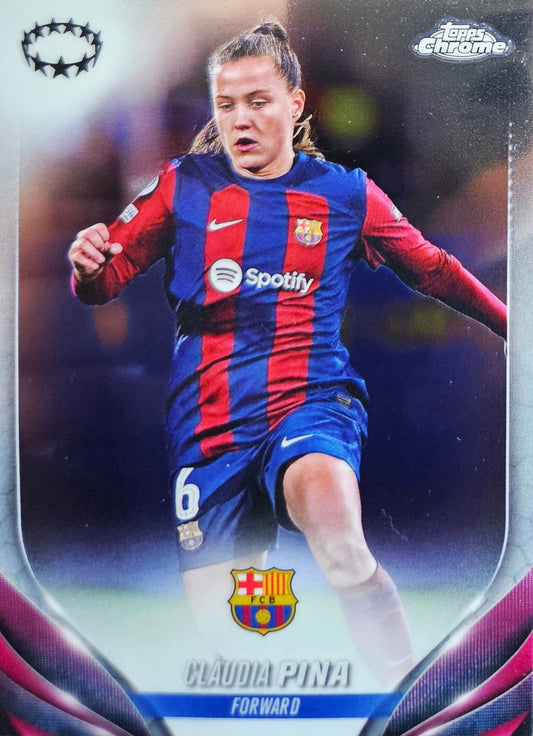 Claudia Pina - Topps Chrome UEFA Women's Champions League 23/24