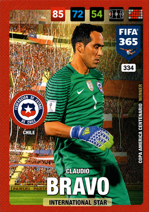 Claudio Bravo - International Star - Adrenalyn XL FIFA 365 2017