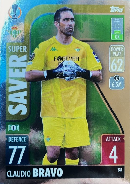 Claudio Bravo - Super Saver - Match Attax UEFA Club Competitions 21/22