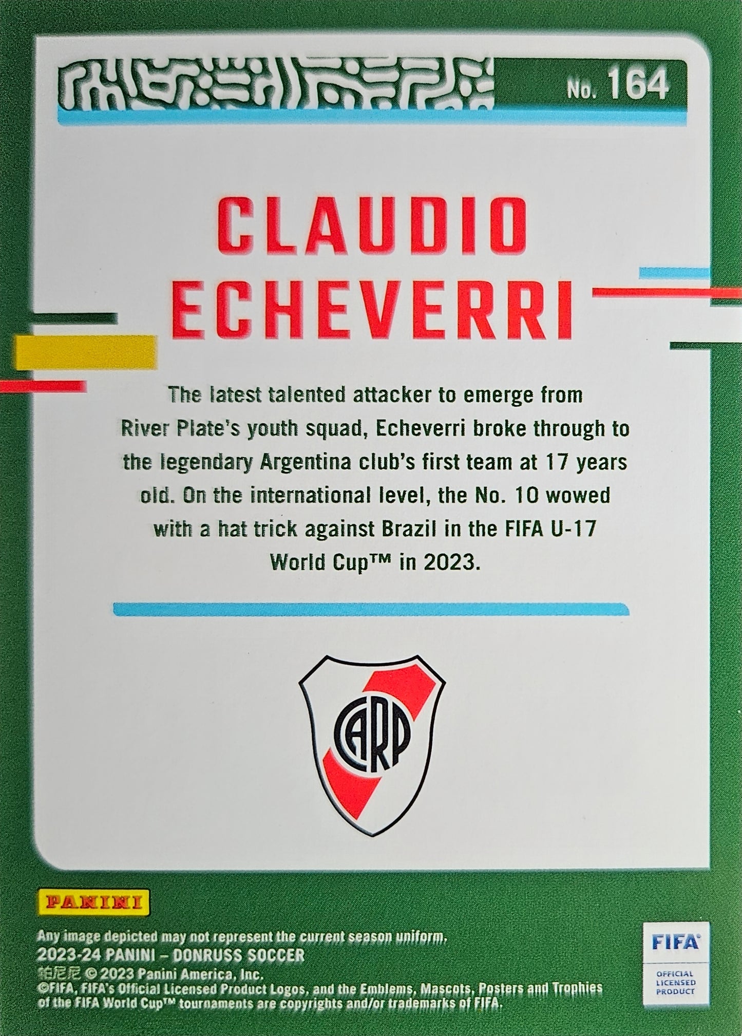 Claudio Echeverri (RC) - Donruss Soccer 23/24