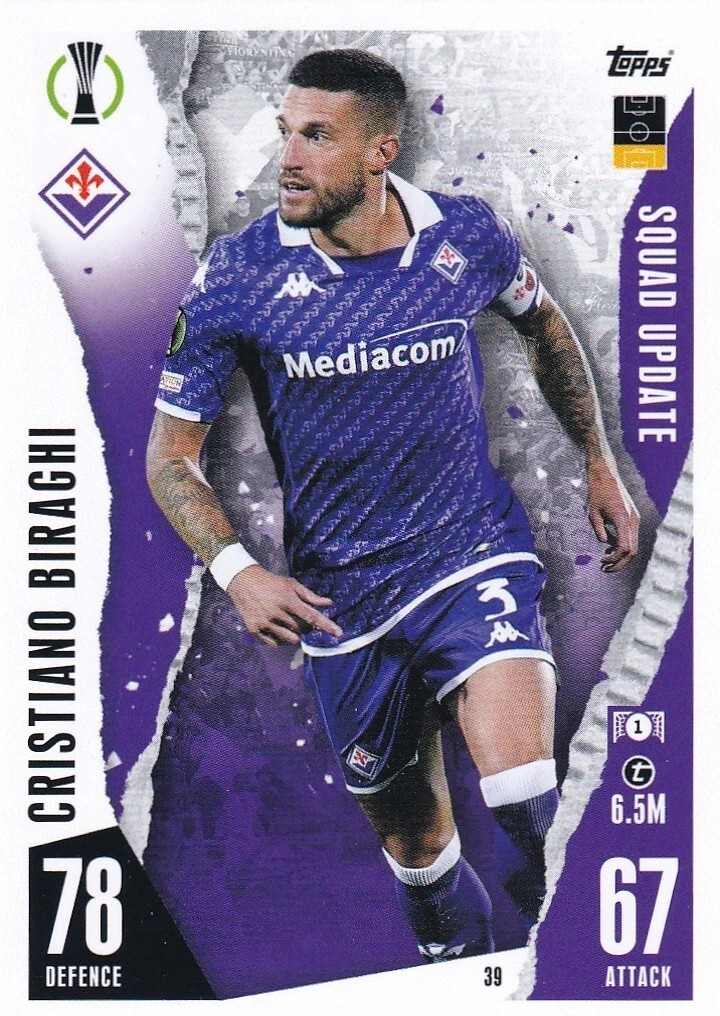 Cristian Biraghi - Squad Update - Match Attax Extra UEFA Club Competitions 23/24