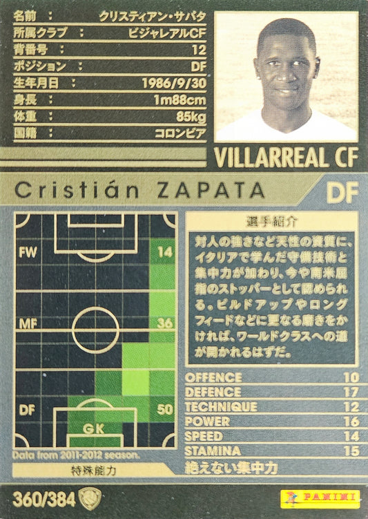 Cristián Zapata - Intercontinental Clubs - WCCF 11/12