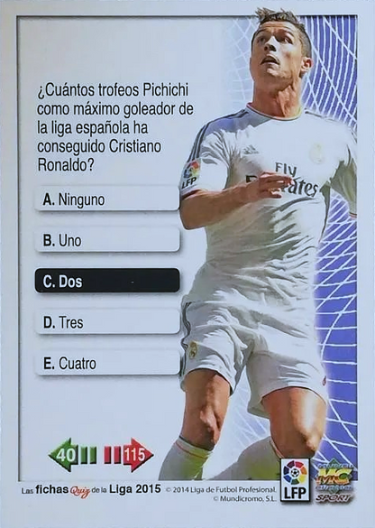 Cristiano Ronaldo - SuperStar - Las Fichas Quiz de la Liga 2015